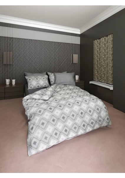 TRG HOME Çift Kişilik Modern Nevresim Takımı Lastikli Çarşaf
