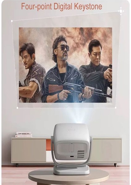 APR01 4K UHD Akıllı Taşınabilir LED Projeksiyon Cihazı Full Hd 2.4+5g Wi-Fi Ev Sineması Projeksiyonu fırsatları