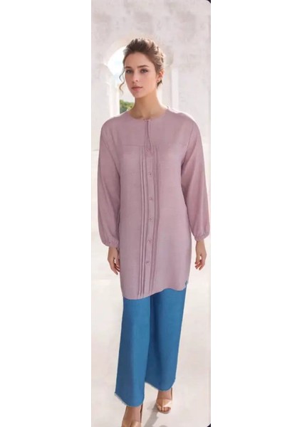 Kadın Tunik Ip ve Düğme Detay (Ön Kısım Düğme ile Açılmaz Modeli Bu Şekilde)