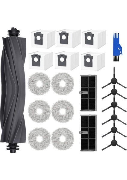 L10S Pro Ultra Heat Robot Süpürge Ana Yan Fırça Filtre Paspas Bezi Toz Torbaları Aksesuarları (Yurt Dışından)