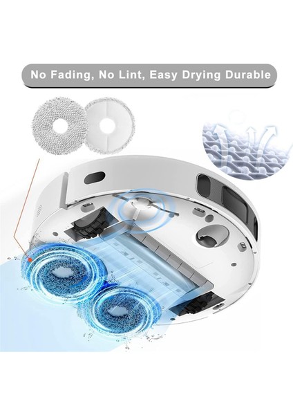 L10S Ultra / Pro L10 Için X10+ Elektrikli Süpürge Ana Yan Fırçalar Filtreler Paspas Bezi (Yurt Dışından)