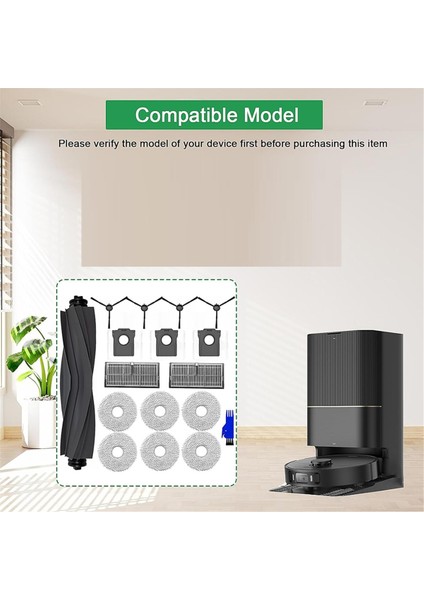 L10S Pro Ultra Heat Elektrikli Süpürge Yedek Parçası Için Aksesuar Seti, Ana Fırça, Mendiller, Toz Torbaları, Filtreler, Yan Fırçalar (Yurt Dışından)
