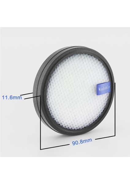 W200 W300 W400 Elektrikli Süpürge Yedek Parça Aksesuarları Için 6 Adet Yıkanabilir Filtre (Yurt Dışından)
