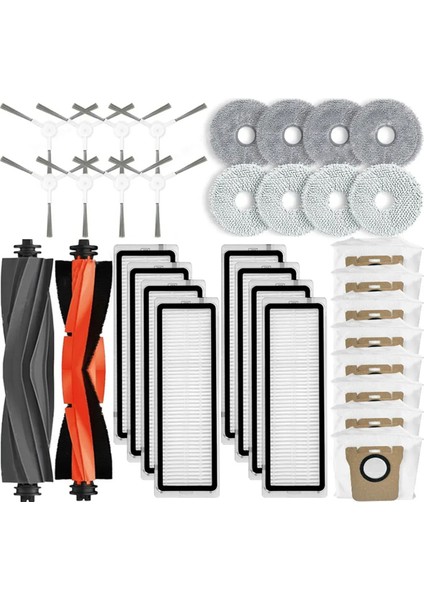 Omni 1s, B116, B101CN, X10+ / L10S Ultra, L10 Ultra Ana Yan Fırça Filtresi Mop Toz Torbaları Için (Yurt Dışından)