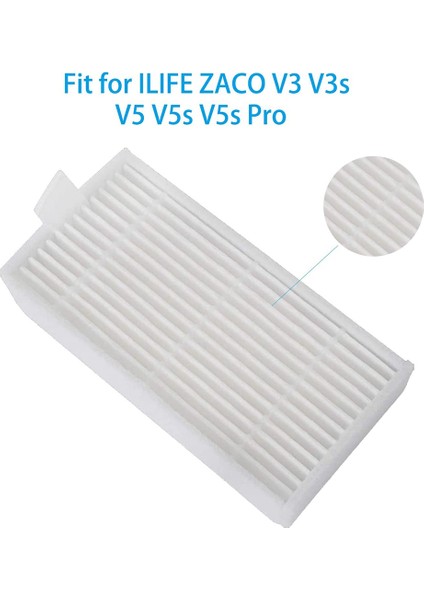 Filtre Yan Fırçalar Yedek Parça Seti V3 V3S V5 V5S Pro Elektrikli Süpürge Robot Aksesuarları (Yurt Dışından)