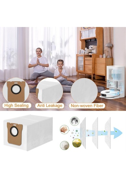 L10S ULTRA/L10 Pro Için X10 Plus Ana Yan Fırça Filtreleri Paspas Pedleri Toz Torbaları Parçaları (Yurt Dışından)