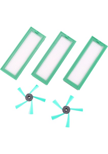 Kobold VR200 ve VR300 Vakum Robotları Için Aksesuar Seti - 3x Filtre 2x Yan Fırça (Yurt Dışından)