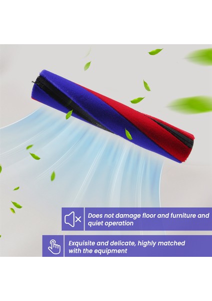 V12 V15 SV16 SV22 Elektrikli Süpürge Yedek Parça No. 971634-01 Kırmızı+Mavi Için Ince Yumuşak Rulo Fırça Çubuğu (Yurt Dışından)