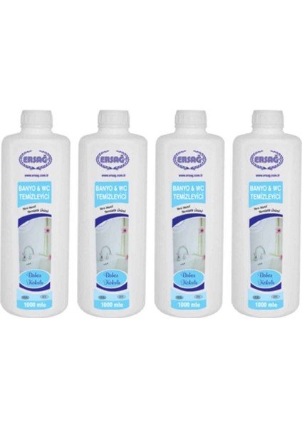 Bahar Kokulu Banyo & Wc Temizleyici 1000ML 4 Adet