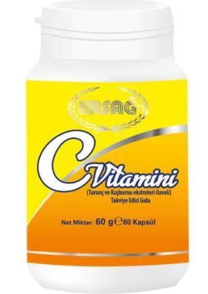C Vitamini 60 Kapsül (turunç Ve Kuşburnu Ekstreleri Ilaveli )
