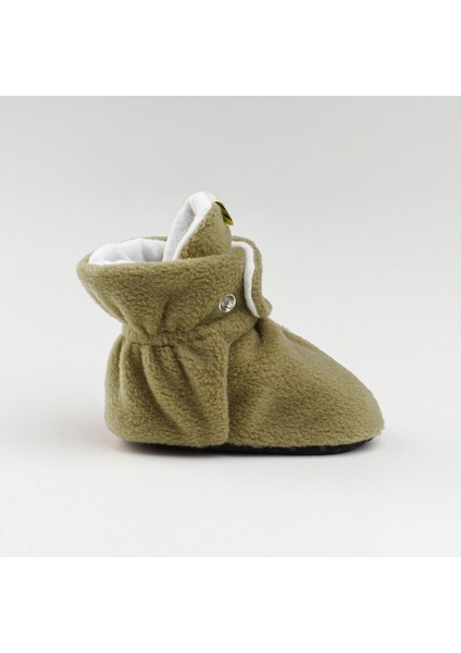 Haki, Organik Pamuk Astarlı, Bebek Pandufu, Kaydırmaz Tabanlı Ilk Adım Ev Patiği modelleri