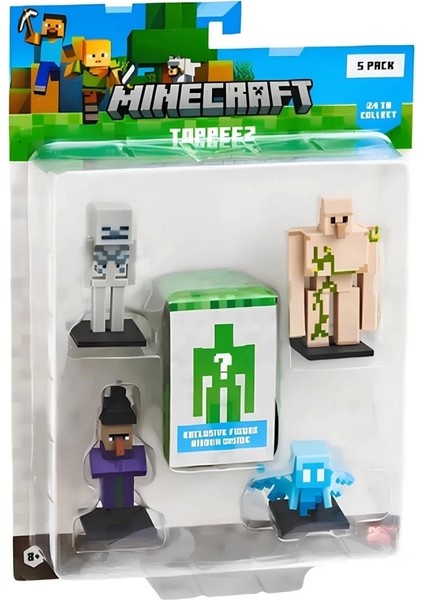 Nessiworld Minecraft 3D Figür Toppeez 5'li