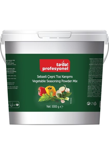 Profesyonel Sebzeli Çeşni 5 kg