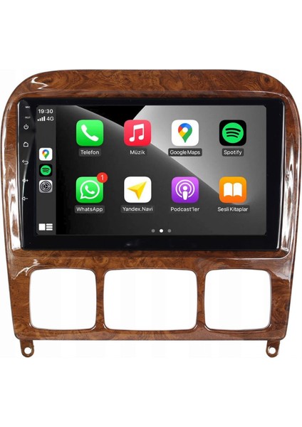Mercedes S Class Araç Multimedya Ekran 2gb 32GB S Maun 1999 2005 9 Inch modelleri