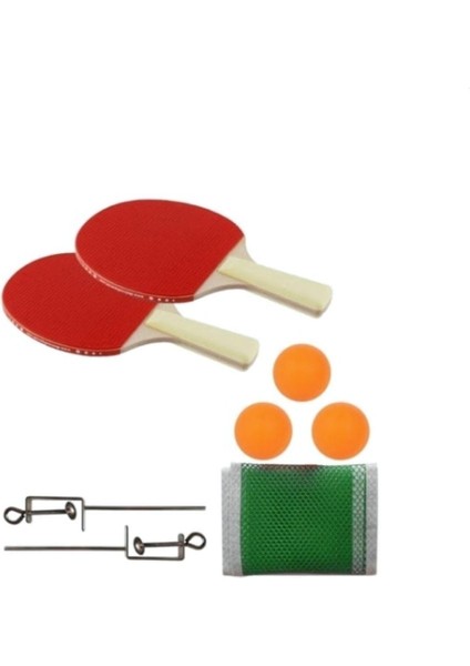 BSR-810 Ağ Demir Set 2 Raket +3 Top