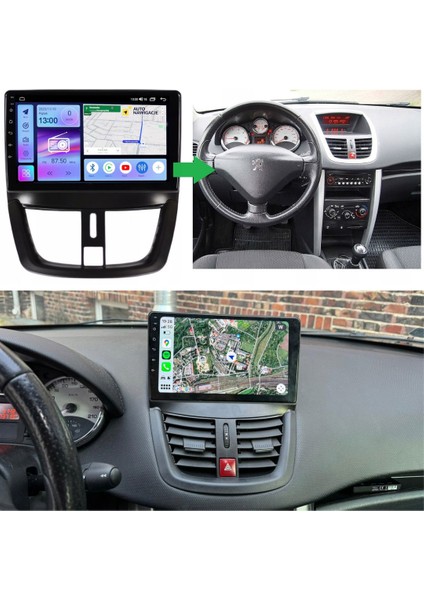 Peugeot 207 Araç Multimedya Ekran 2gb 32GB S Black 2006 2012 9 Inch indirimleri