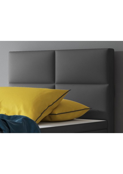 Miami Suni Deri 3 Lü Set (YATAK+BAZA+BAŞLIK)90X200 (Kapalı baza otel tipi)