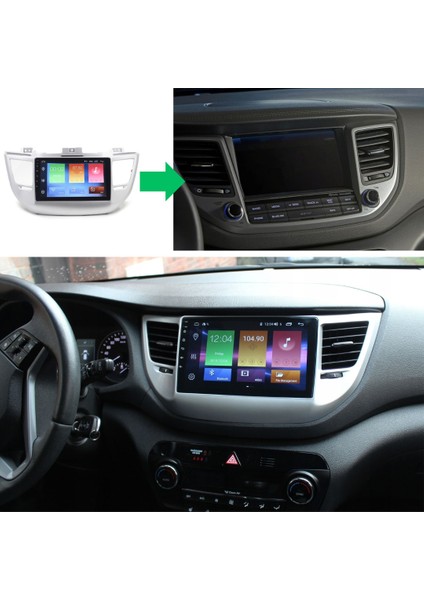 Hyundai Tucson Araç Multimedya Ekran 2gb 32GB S Silver 2015 2017 9 Inch indirimleri