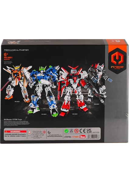 6821 Imm Savaşçı Robot Blok Seti 833 Parça