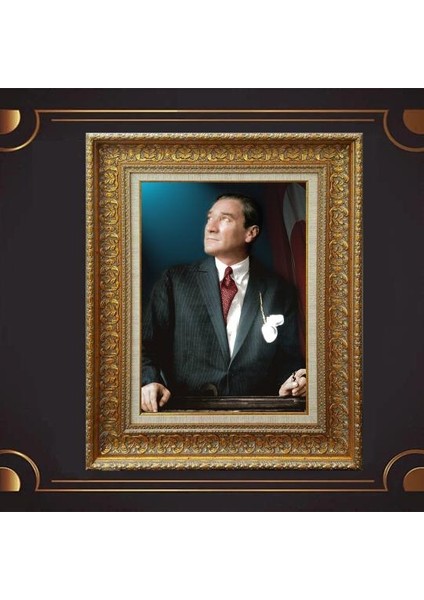 Özel Altın Seri Atatürk Tablo CV405