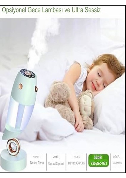 230ML Kuş Karikatür Tasarım LED Işık Aroma Yayıcı Masaüstü Buharlı Nemlendirici Dekoratif Ürün modelleri