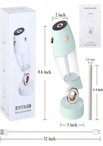 230ML Kuş Karikatür Tasarım LED Işık Aroma Yayıcı Masaüstü Buharlı Nemlendirici Dekoratif Ürün fırsatları