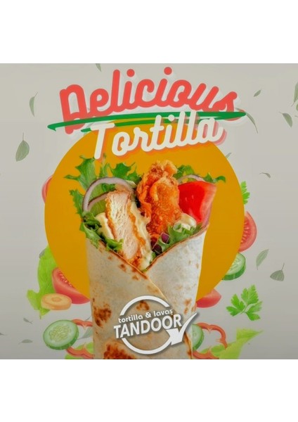 Tandoor Lavaş & Tortilla 1 Ad.tam Buğdaylı 10'lu 25 cm 650 gr + 1 Ad. Tam Tahıllı 6'lı 25 cm 390 gr