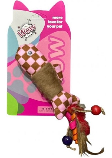 Kedi Oyuncak Balık Püsküllü