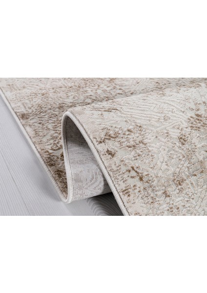 Nazende NZ009 Bej Yumuşak Dokulu Salon Mutfak Koridor Oturma Odası Yolluk Halı Makine Halısı fiyatları