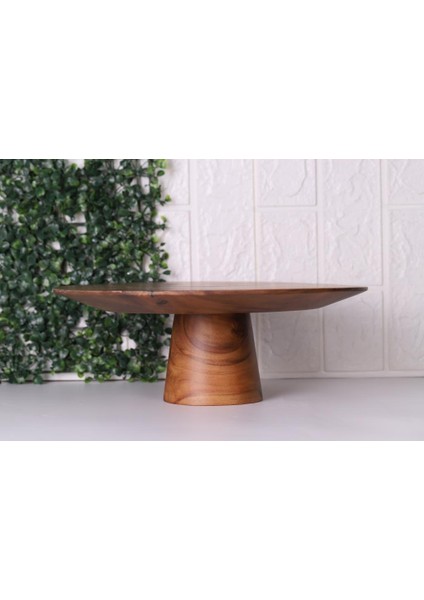 Akasya Pasta Standı Kek Standı Sunumlu Ayaklı Servis Tabağı