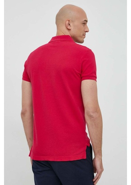 Pamuklu Polo United Colors Of Benetton Pembe Düz Renk Tshirt