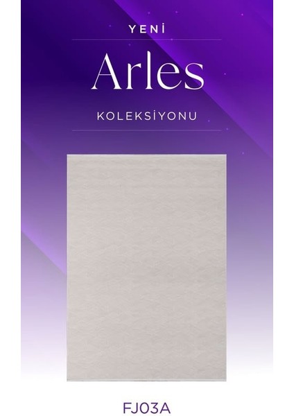 Arles FJ03A Krem Bej Akrilik Yumuşak Dokulu Modern Çizgili Halı