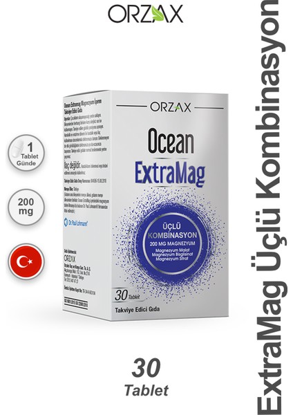 Ocean Extramag 30 Üçlü Kombinasyon 30 Tablet