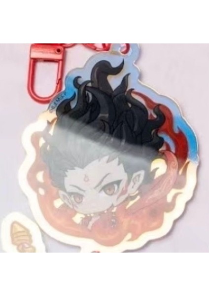 Nezha Mahallesi Akrilik Anahtarlık (Yurt Dışından)