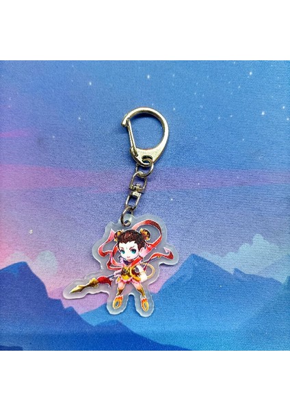 Nezha Mahallesi Akrilik Anahtarlık (Yurt Dışından)