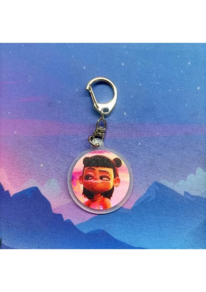 Nezha Mahallesi Akrilik Anahtarlık (Yurt Dışından)