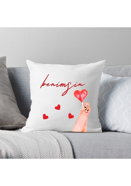 Benimsin Yazılı Özelbaskılı Kırlent