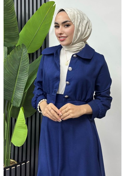 Kadın Nadide Sofya Keten Etekli Takım fırsatları