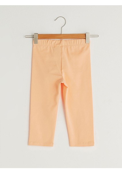 Beli Lastikli Baskılı Pamuklu Kız Çocuk 3/4 Boy Tayt fiyatları