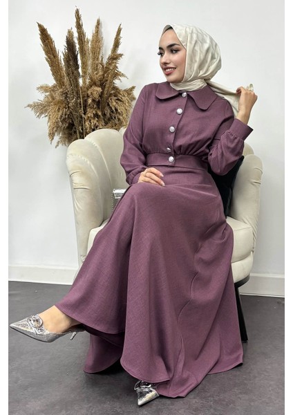 Kadın Nadide Sofya Keten Etekli Takım modelleri
