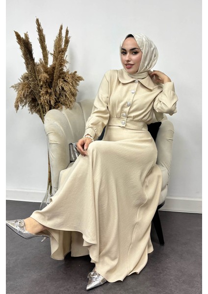 Kadın Nadide Sofya Keten Etekli Takım fiyatları