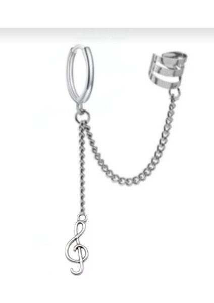 Üst Sıkıştırma Alt Delikli Sol Anahtarı Sallantılı Küpe