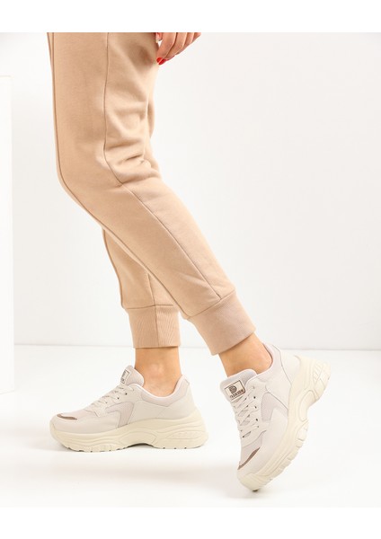 Bej Kadın Sneaker 0140