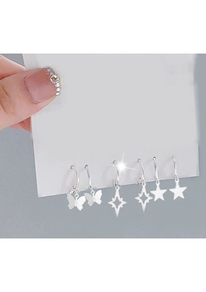 6 Adet Kıkırdak Küpe, Çoklu Küpe Seti