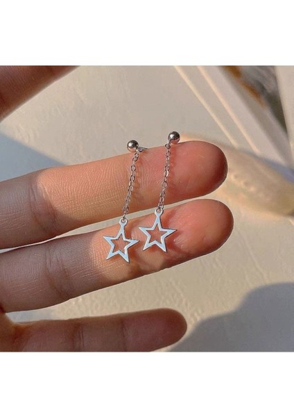 Yıldız Detaylı İkili Kadın Küpe Kıkırdak Küpe fiyatları