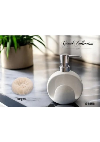 Bysevil Porselen Süngerli Sabunluk