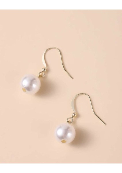 Kadın İncili Gümüş Zarif Küpe