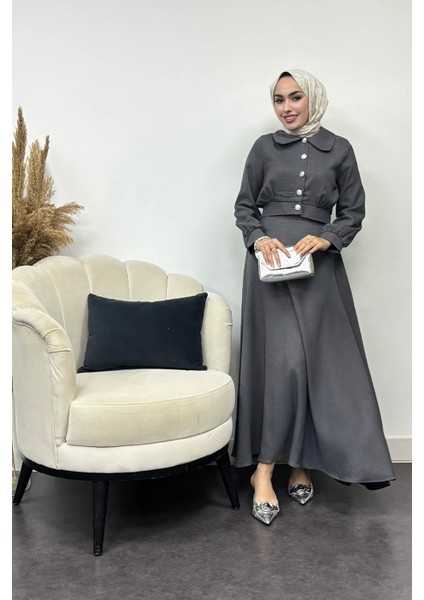 Kadın Nadide Sofya Keten Etekli Takım fiyatları