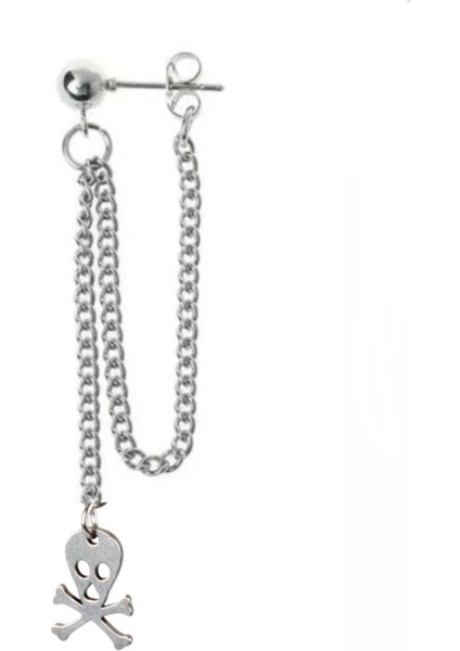 Kuru Kafa Sallantılı Top Zincirli Küpe