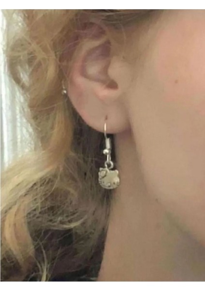 Sanrio Hello Kitty Küpe Antik Gümüş Kaplama fiyatları